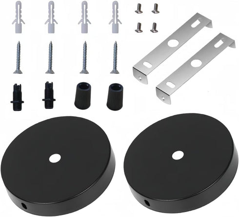 Uiivup 2 Packs lamp kit, Chandelier Ceiling Fixture Cover Plate,Chandelier Cover Plate Suite