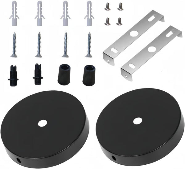 Uiivup 2 Packs lamp kit, Chandelier Ceiling Fixture Cover Plate,Chandelier Cover Plate Suite