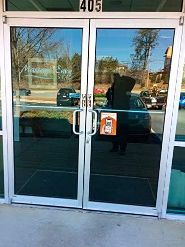 Touchless Menu - QR Code and Tag - View Menus Online - Two-Sided Menu Tap Card - Perfect for Storefront Window, Table