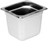 Tiger Chef 6-inch Stainless Steel Anti-Jam Steam Table Pan, 1/6 Sixth Size
