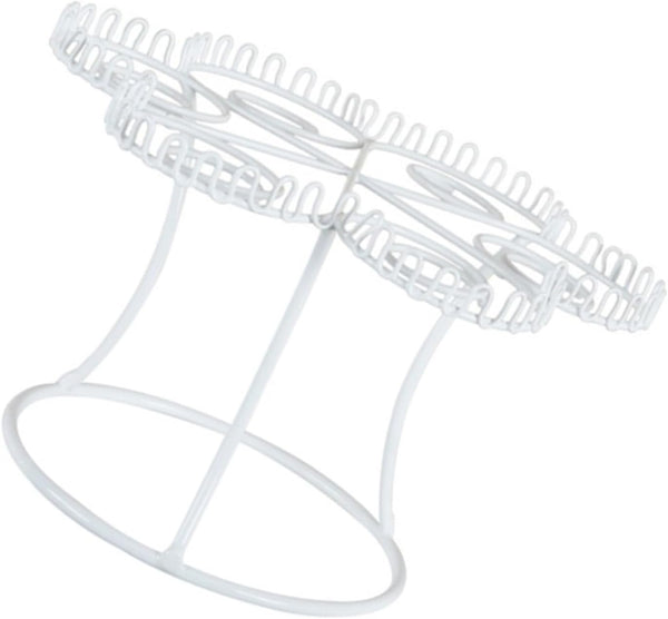 Uonlytech European Style White Ice Cream Cone Display Rack Metal Crispy Cone