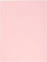 JAM PAPER Premium Matte Cardstock Twin Pocket Folders - Baby Pink Pastel (6/Pack)