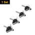 4pcs 45 Set 1/4 Inch 5/8" 3/4" 7/8" 1" HARFINGTON Degree Chamfer Router Bit Shank Cutting Edge Carbide Tip with Bearing
