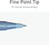 Pentonic Ballpoint Pens, 10 Count, Frosted Pale Blue Barrel, 0.7 mm Fine Point for Journaling & Note Taking