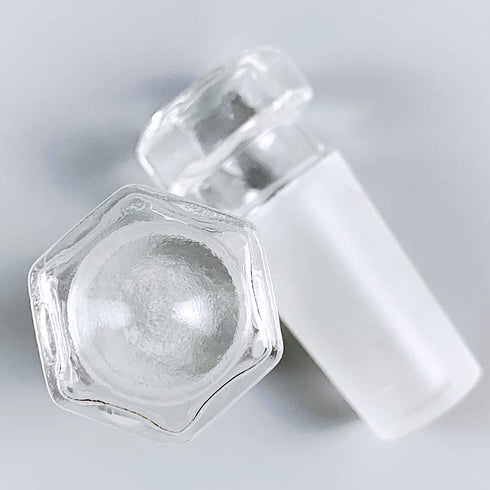 Hex Head Hollow Glass Stopper, 24/40 Size Flask Stopper for Laboratory Use (5 Pcs)