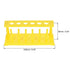 uxcell Test Tube Holder Rack, 6 Wells, 6 Pins for 18-21mm Tubes (Yellow, 2Pcs)