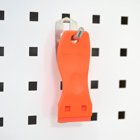 FOSHIO 2PCS Orange Plastic Razor Blade Scraper Tool with 100PCS Blades for Sticker and Adhesive Removal