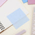 EOOUT Pastel Transparent Sticky Notes, 3x3 Inches, 8 Pack, Clear Sticky Tabs, Translucent Page Markers for Office School
