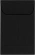 LUXPaper #1 Coin Envelopes, 2 1/4" x 3 1/2", Midnight Black, 50 Qty