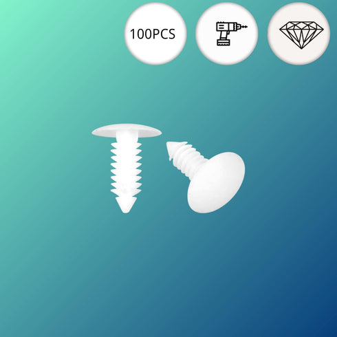 100Pcs Vapor Barrier Fasteners for Crawlspace, 1 Inch Christmas Tree Push Pins for Foundation