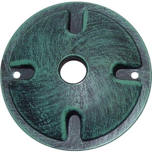 Nuvo Lighting SF76/667 One Light Outdoor Security Flood Mounting Plate, Durable Die Cast Aluminum, Antique Verdi