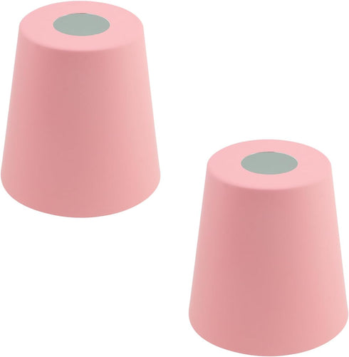 MY MIRONEY 2PCS Pink Barrel Metal Lampshade Hardware E27 Industrial Pendant Light