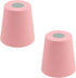 MY MIRONEY 2PCS Pink Barrel Metal Lampshade Hardware E27 Industrial Pendant Light