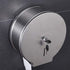 1pc Zerodeko Round Stainless Steel Tissue Storage Rack for Bathroom Easy Install Paper Holder Large Capacity
