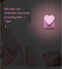 4 PCS Cute Night Lights, Heart Shape Nursery Nightlight with Light Sensors, Auto Dusk to Dawn Sensor, Soft Warm White