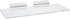 10-Inch (1 Pack, Source One Wide Acrylic Slot Wall/Slatwall Shelf Rack for Shoes, Purses, Figurines Clear Small)