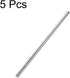 uxcell 5mm x 150mm 304 Stainless Steel Solid Round Rod, 5pcs for DIY Craft