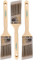 Pro Grade Paint Brush Set - 3-Pack, 2" Angle Brushes for Latex and Oil Paints, Home Improvement Use