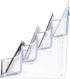Hipiwe 2pcs 8 Pockets Acrylic Business Card Holder Stand - Clear Desktop Countertop Acrylic Index Card Filling Display