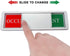 Privacy Sign, Vacant Occupied Indicator for Home Bathroom Office Restroom, Non-Scratch Magnetic Slider, 7"x 2" (Silver)