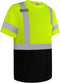 High Visibility Shirts for Men Class 3, Hi Vis Reflective Safety Work Shirts, Short Sleeve, Yellow 3XL