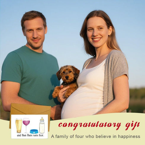 Tofwaol Baby Shower Card Funny Pregnancy Announcement Gifts for Friends Family Cute New Baby Card for New Mom Dad