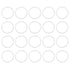 X AUTOHAUX Silicone O-Rings, Pack of 20, 45mm OD 38.8mm ID 3.1mm Width VMQ Seal Gasket for Pipe Repair