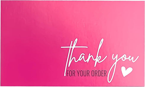 RXBC2011 Package Pack 100 000-CARD-261-RED Thank you for your order card Thank you cards Insert for online business