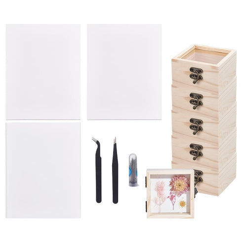 AHANDMAKER Insect Specimen Tools Kit Includes 6Pcs Display Case Box 2 EVA