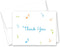 MyExpression.com 50 Music Notes Thank You Cards (Blue Green Orange)