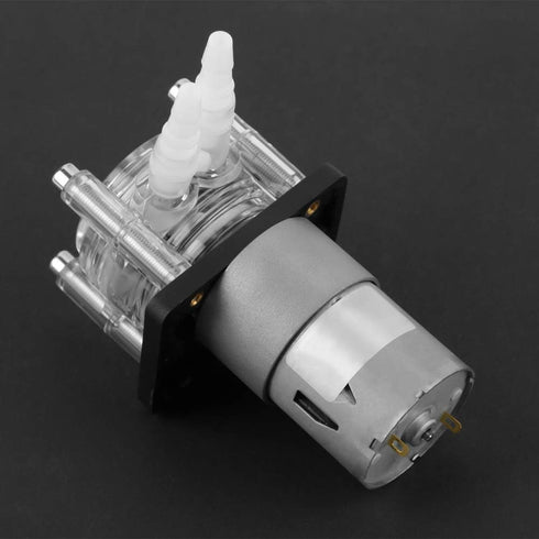 Walfront DC 12V High Peristaltic Pump, Modern Style, 400ml/min Flow Rate, Transparent Silicone Tube