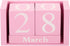 YOKIVE Wooden Block Perpetual Calendar for Desk, Wood Month Date Display Block,