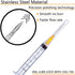 100 Pack 3ml/cc Luer Lock Plastic Syringe with 25Ga Needle, Lab Measuring Tools for Industrial Dispensing