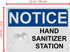 Voodoxo 8 12 Weatherproof OSHA Wash Hands Sign (Hand Sanitizer Station) Portrait Vertical in" x in" Indoor Outdoor UV