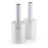 IDL Packaging 5"x 1000' Stretch Wrap Mini Roll 80 Gauge with Cardboard Handle (Pack of 2 Rolls) - Extra Sticky Clear