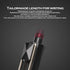 DUNBONG Gel Pens, 0.5mm Retractable Fine Point, Black Ink, Box of 6 Needle Tip Pens with Diamond Design