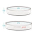 stonylab 10pk Glass Petri Dishes, 90x20 mm Autoclavable Borosilicate Glass Cell Culture Dishes with Clear Lid