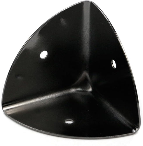39mm/1.53" 8PCS T Tulead Iron Corner Protectors Black Decorative Box Edge Cover Box Cabinet Edge Safety Guards
