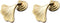 Fan-Shaped Single Hole Zinc Alloy Cabinet Knobs, 2pcs Furniture Drawer Pull Handles
