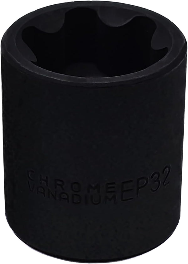 EP Socket EP32, 1/2 Drive Female External E-Torx Plus Puller Tool