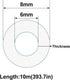 ECYC Ltd 32.8 6mm 8mm Feet Transparent Flexible Silicone Tubing, Soft Food Grade Silicone Tubes High Temperature Pure