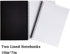 Spiral Notebooks, Ruled Notebooks, Thick Paper, 60 Sheets, 10" X7”, 2 Pack (Black, Line) by Twinkle