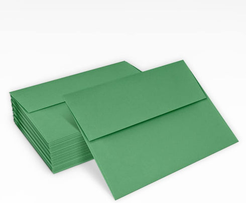 LUXPaper 4Bar A1 Invitation Envelopes | 50 Qty | Peel & Press | 3 5/8" x 5 1/8" | Holiday Green | 80lb. Text