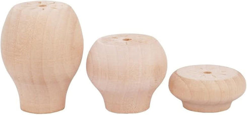 YHBZ 4Pcs Solid Wood Furniture Leg,Eco-Friendly Table Legs,Wood Color Sofa Support Foot,DIY Replacement