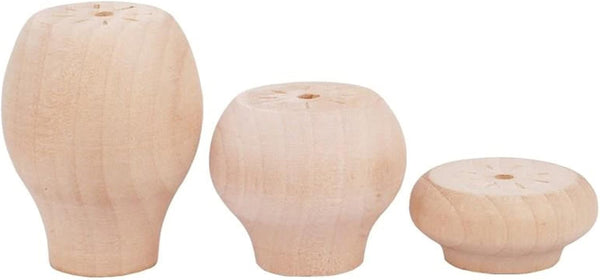 YHBZ 4Pcs Solid Wood Furniture Leg,Eco-Friendly Table Legs,Wood Color Sofa Support Foot,DIY Replacement