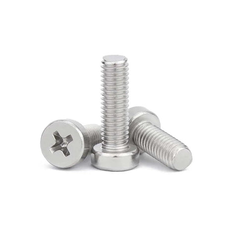 CLXDKLKEQ 5/10/50pcs M2 M2.5 M3 M4 M5 M6 M8 GB822 A2 Bolt(16mm,10pcs M4) Stainless Steel Phillips Cheese Head Screw