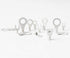 280 Pcs AWG 22-16 Ring Fork Terminals, Tinned Copper Non-Insulated Electrical Wire Connectors Assortment