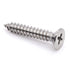 Glvaner #14 x 1-1/4 inch Flat Head Wood Screws, 50 pcs 304 Stainless Steel Self Tapping Screw