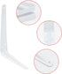 Mormchlots 24Pcs 8 6 Inch x White Shelf Brackets, Heavy-Duty Metal Steel Corner L Brackets for Shelves Shelf