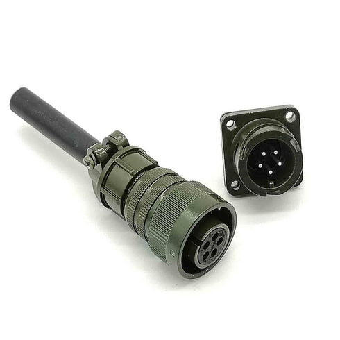 Bayonet Series 5 Pin MS3106A14S-5 Female Plug and MS3102A14S-5 Male Socket Connector